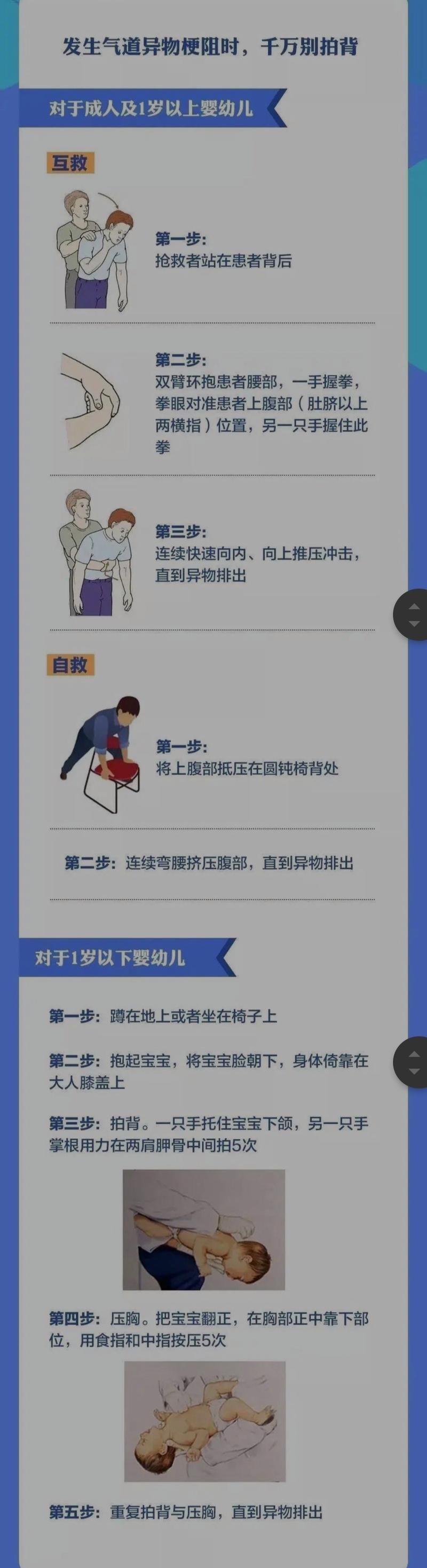 幼儿园中班海姆立克急救法教案:用海姆立克法救妈妈